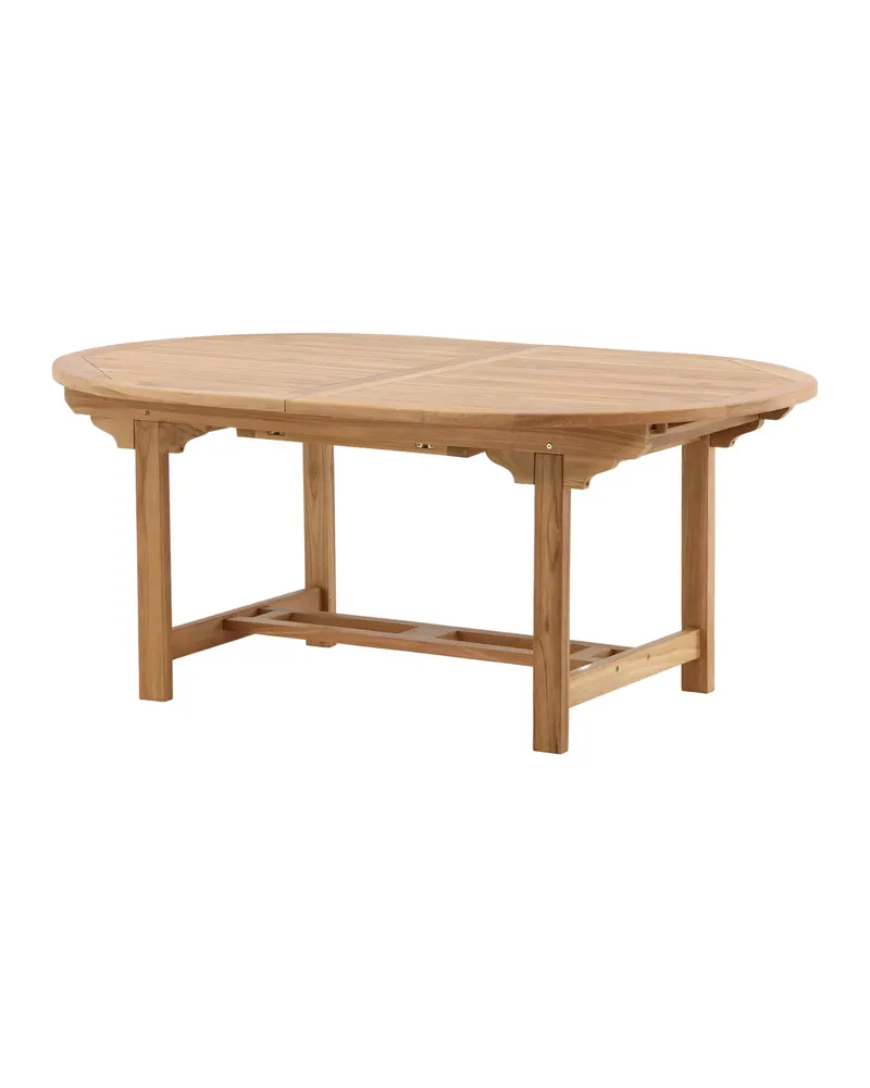 Kenya ovaler Gartentisch aus Teak mit Butterflyauszug, Ansicht 2
