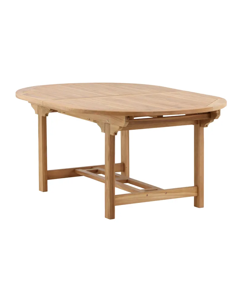 Kenya ovaler Gartentisch aus Teak mit Butterflyauszug, Ansicht 3