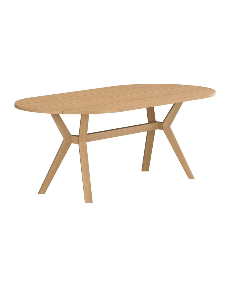 Kenya ovaler Gartentisch aus Teak, Ansicht 2
