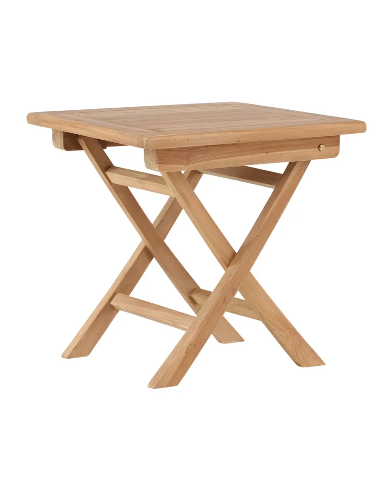 Kenya klappbarer Balkontisch aus Teak, quadratisch