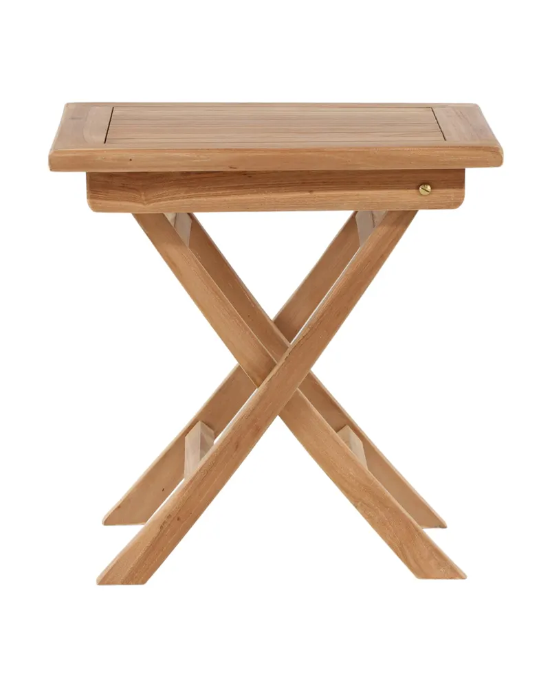 Kenya klappbarer Balkontisch aus Teak in 50 × 50 × 50 cm, Ansicht 10