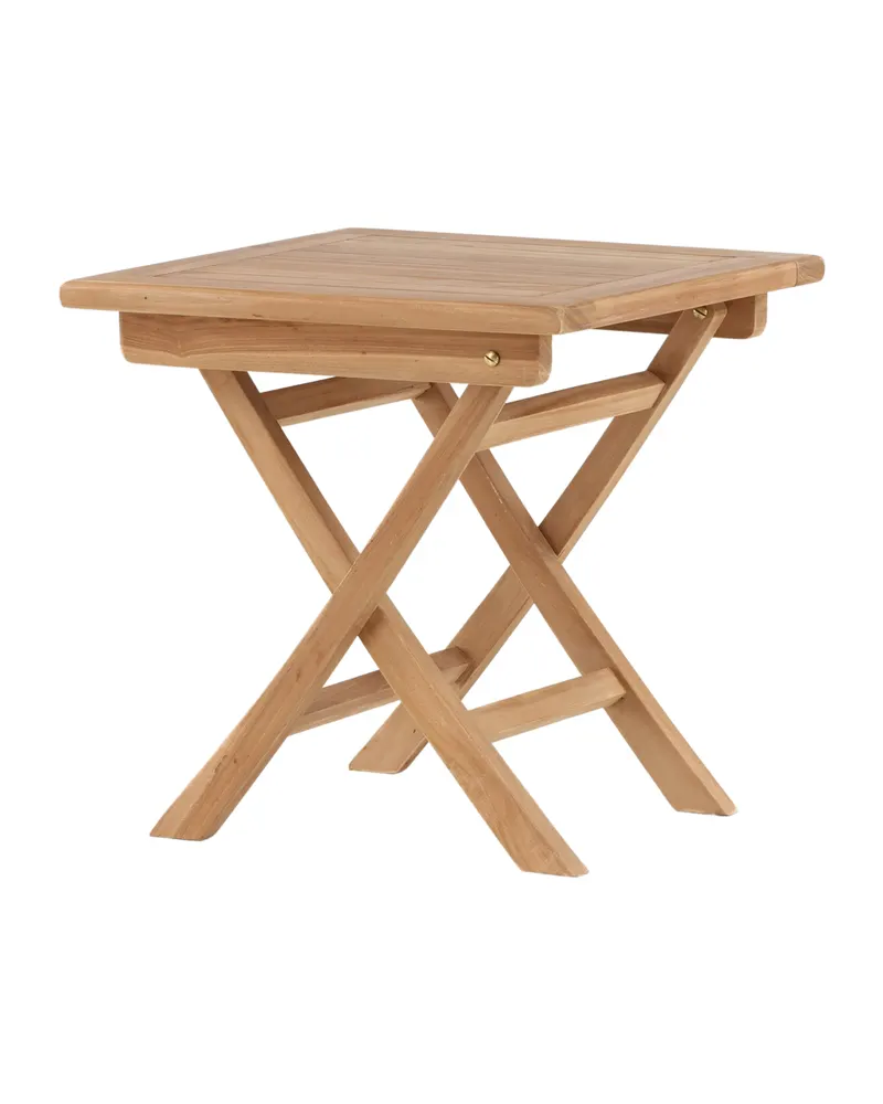 Kenya klappbarer Balkontisch aus Teak in 50 × 50 × 50 cm, Ansicht 11