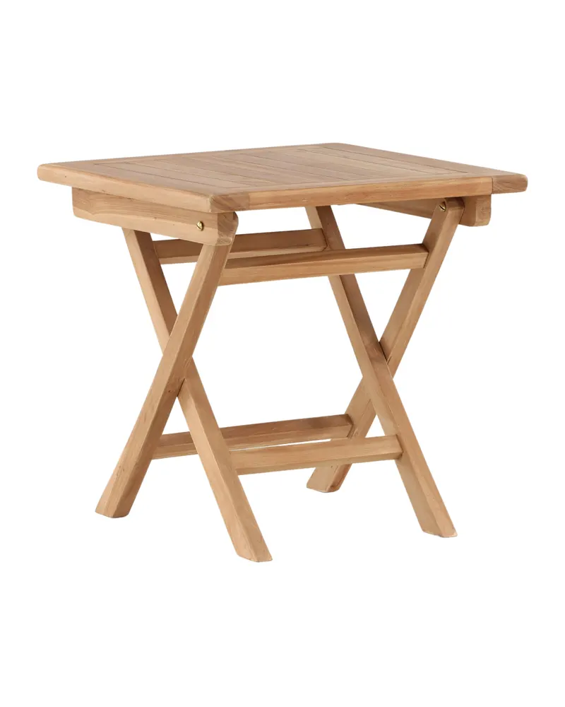 Kenya klappbarer Balkontisch aus Teak in 50 × 50 × 50 cm, Ansicht 12