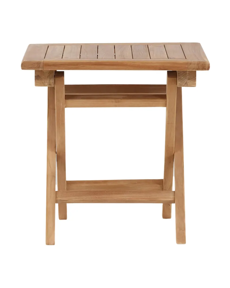 Kenya klappbarer Balkontisch aus Teak in 50 × 50 × 50 cm, Ansicht 3
