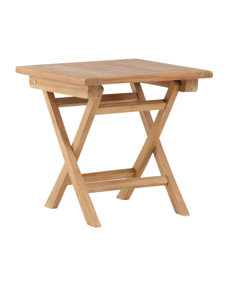 Kenya klappbarer Balkontisch aus Teak in 50 × 50 × 50 cm, Ansicht 4