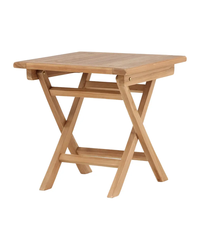Kenya klappbarer Balkontisch aus Teak in 50 × 50 × 50 cm, Ansicht 6