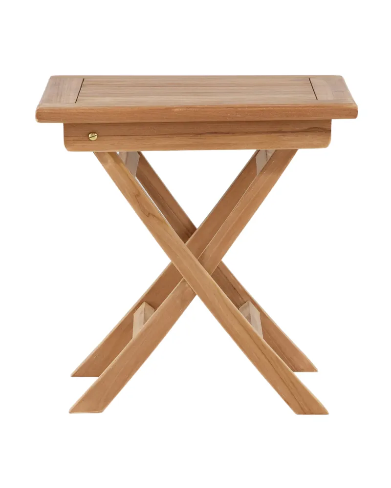 Kenya klappbarer Balkontisch aus Teak in 50 × 50 × 50 cm, Ansicht 8