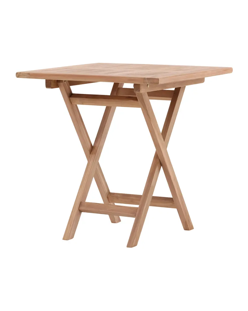 Kenya klappbarer Balkontisch aus Teak in 70 × 70 × 75 cm, Ansicht 6