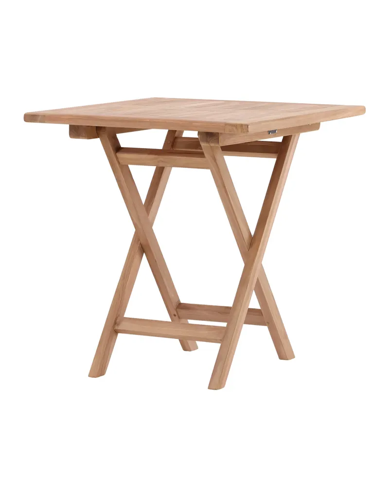 Kenya klappbarer Balkontisch aus Teak in 70 × 70 × 75 cm, Ansicht 12