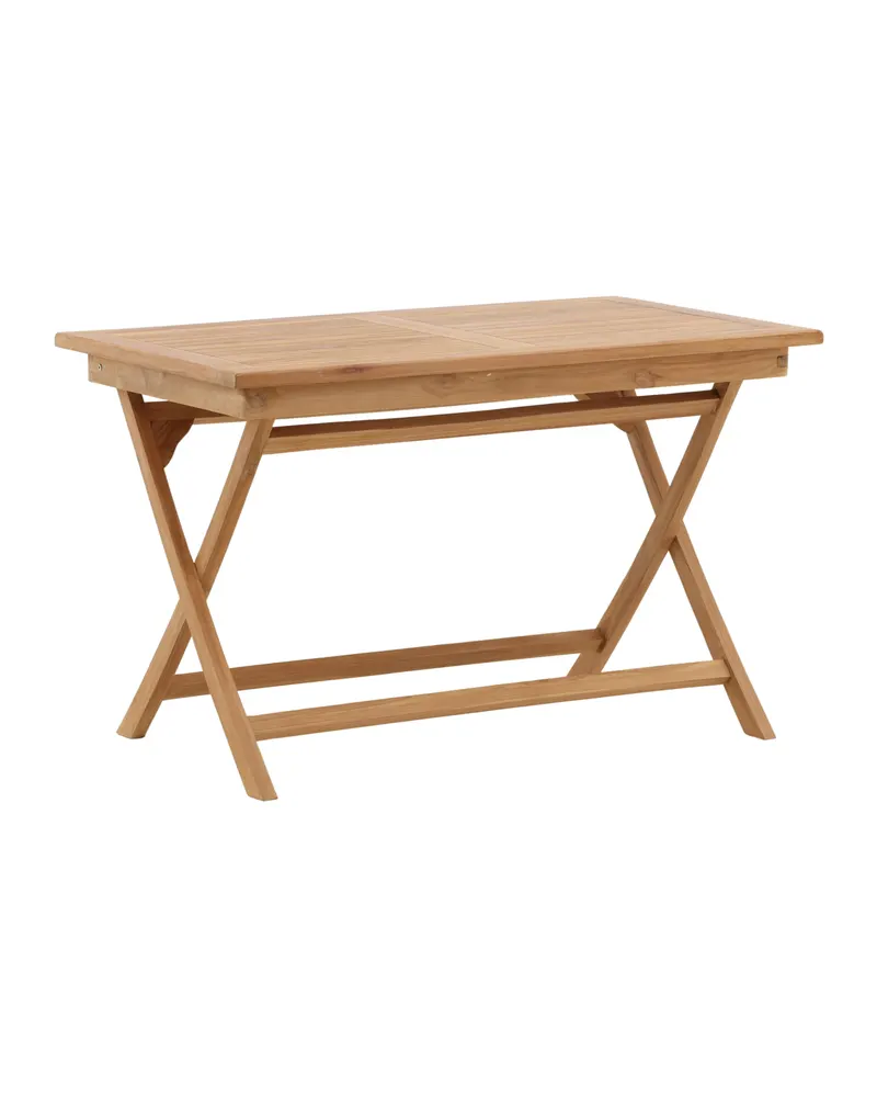 Kenya rechteckiger Gartentisch aus Teak in 120 × 70 cm, Natur, Ansicht 1