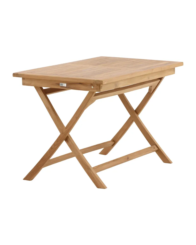 Kenya rechteckiger Gartentisch aus Teak in 120 × 70 cm, Natur, Ansicht 9