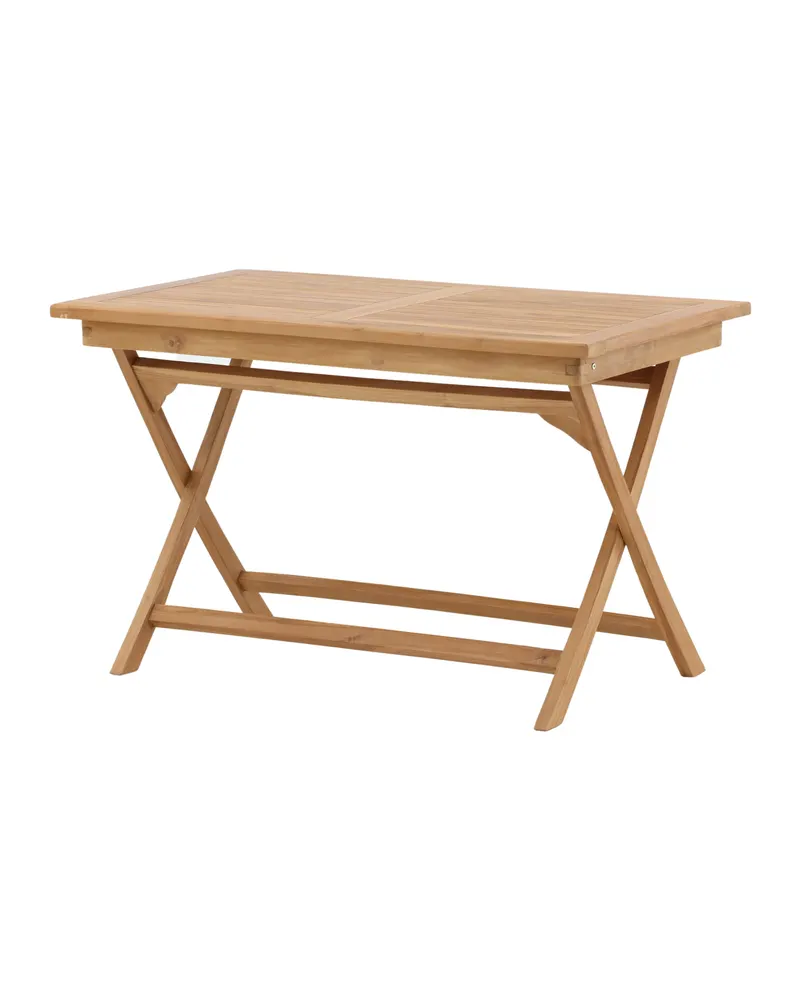 Kenya rechteckiger Gartentisch aus Teak in 120 × 70 cm, Natur, Ansicht 12