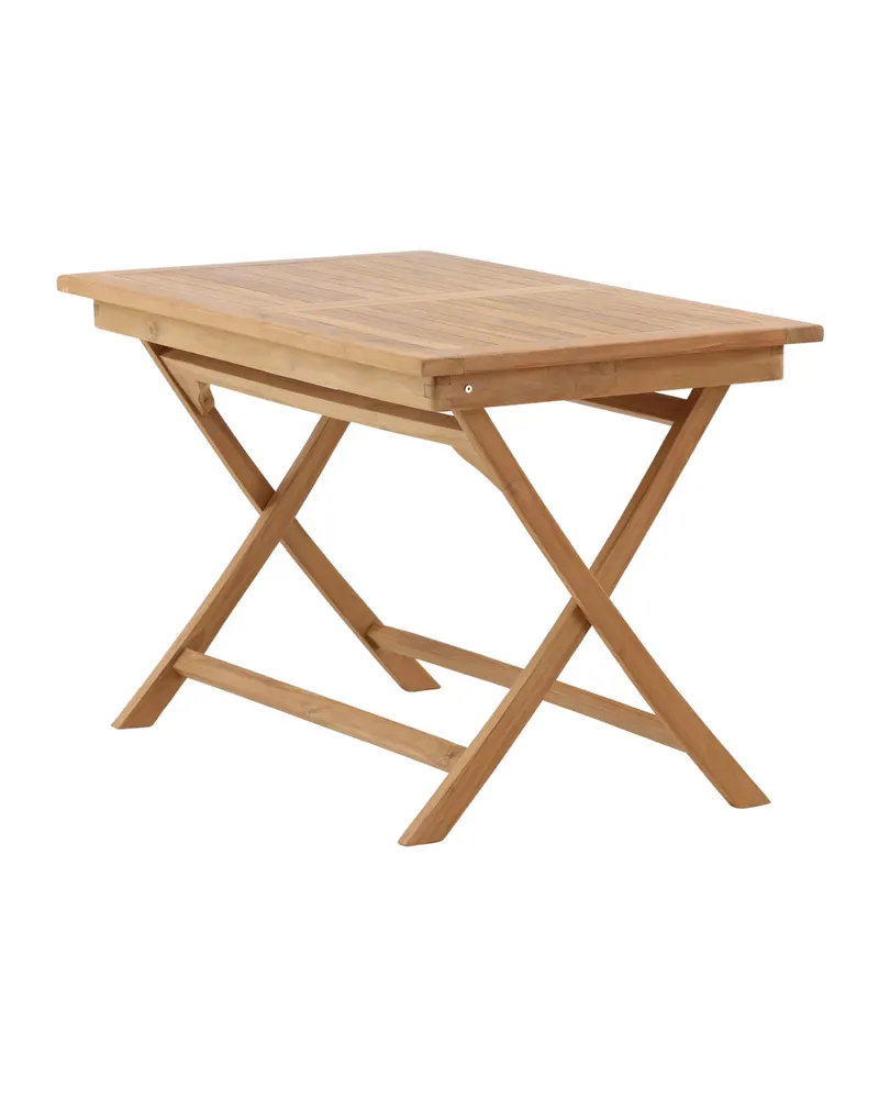 Kenya rechteckiger Gartentisch aus Teak in 120 × 70 cm, Natur, Ansicht 13