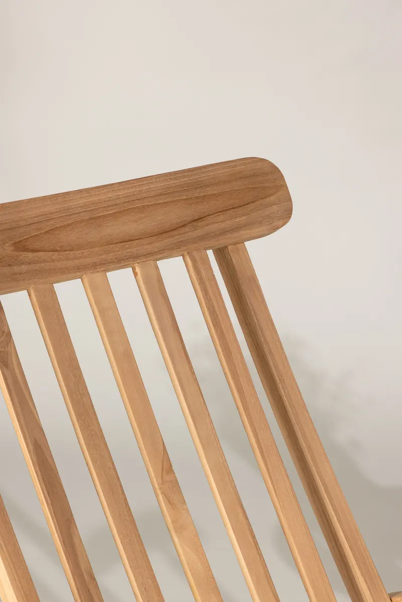 Kenya Sonnenliege aus Teak, im Wohnraum, Ansicht 3