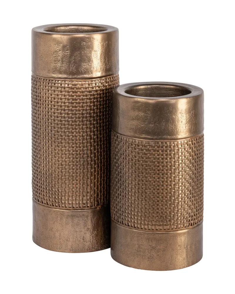 Kerzenständer Aya, Goldfarben, gebürstet, klein von Richmond Interiors, Produktansicht 3