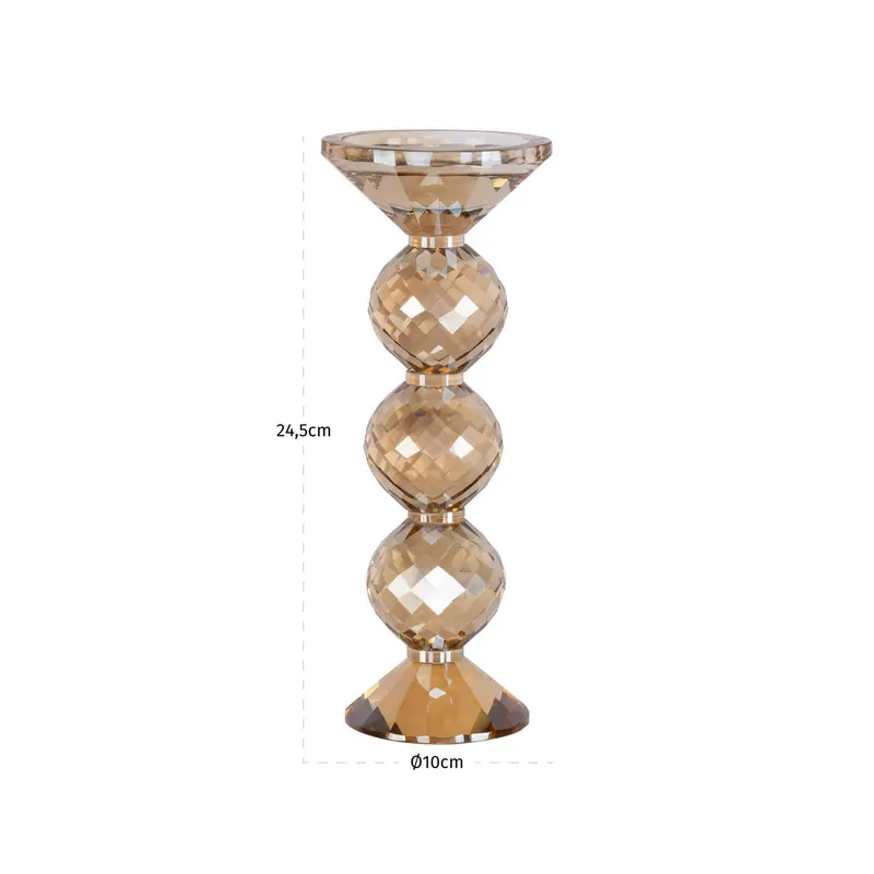 Kerzenständer Channah klein in Champagne von Richmond Interiors, Maßzeichnung 4