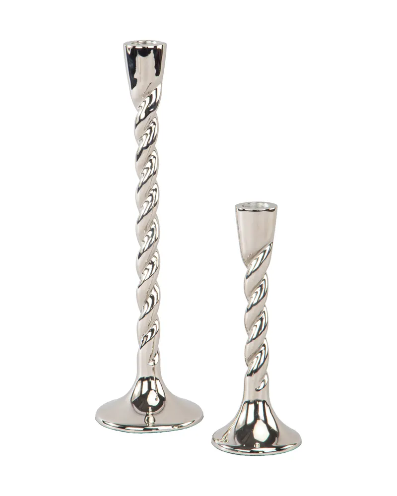 Kerzenständer Crillon, silberfarben, klein von Richmond Interiors, Produktansicht 2