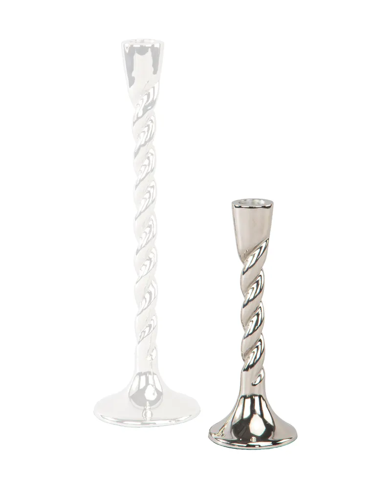 Kerzenständer Crillon, silberfarben, klein von Richmond Interiors, Produktansicht 3
