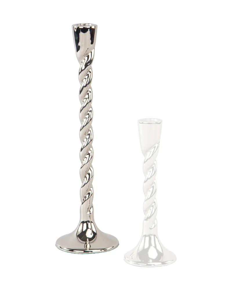 Kerzenständer Crillon, silberfarben, groß von Richmond Interiors, Produktansicht 2