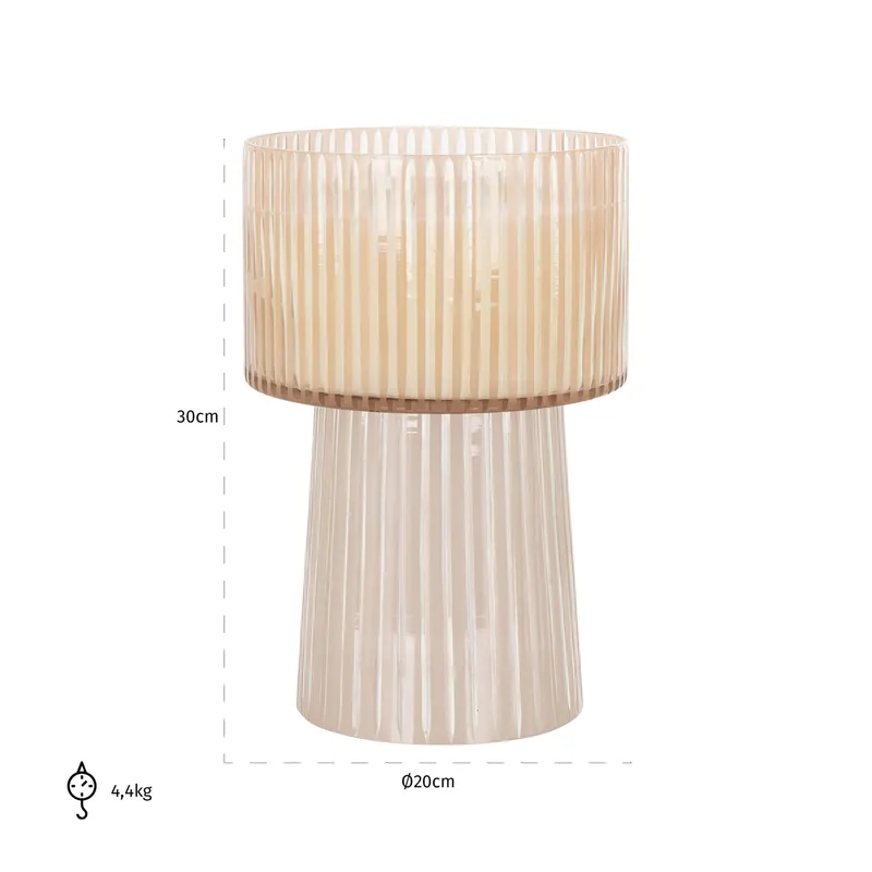Kerzenständer Daily transparent von Richmond Interiors, Maßzeichnung 7