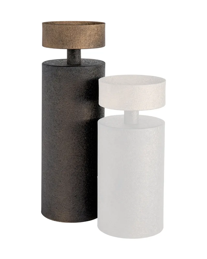 Kerzenständer Harlow, Messingfarben antik, groß von Richmond Interiors, Produktansicht 2