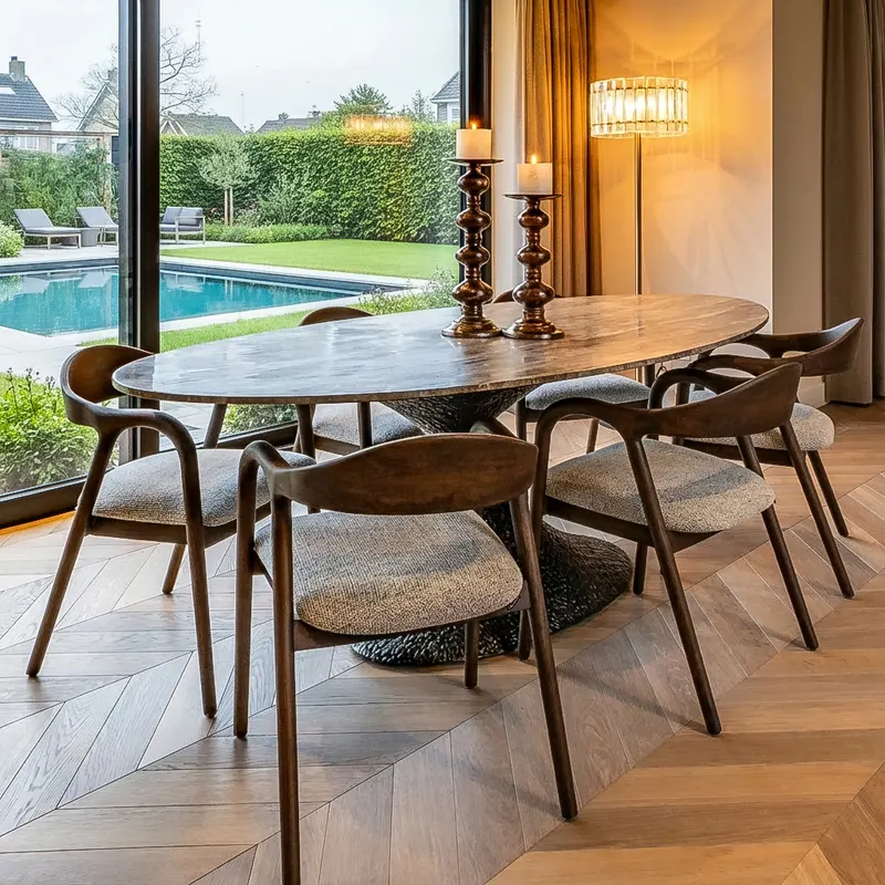 Kerzenständer Joya groß, kupferfarben von Richmond Interiors, Wohnbeispiel 8, im Wohnraum