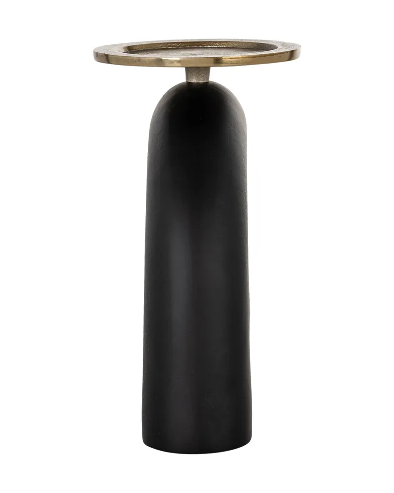 Kerzenständer Livi, Schwarz/Goldfarben, groß von Richmond Interiors, Produktansicht 3