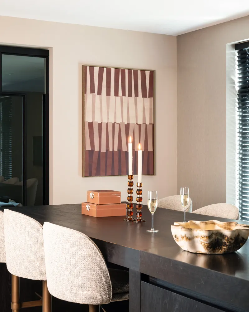 Kerzenständer Lowan, Braun, groß von Richmond Interiors, Wohnbeispiel 6, im Wohnraum