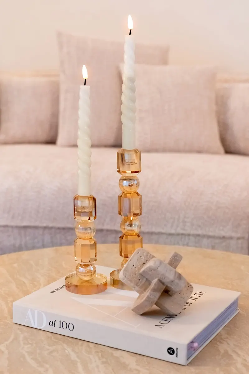 Dekoobjekt Mony, Beige von Richmond Interiors, Wohnbeispiel 2, im Wohnraum