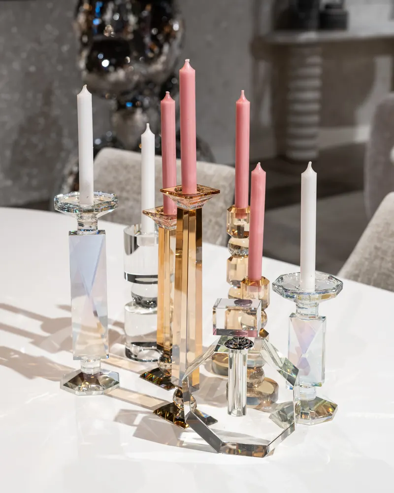 Kerzenständer Milou, Amber, klein von Richmond Interiors, Wohnbeispiel 5, im Wohnraum