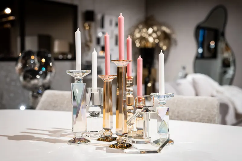 Kerzenständer Milou, Amber, klein von Richmond Interiors, Wohnbeispiel 6, im Wohnraum