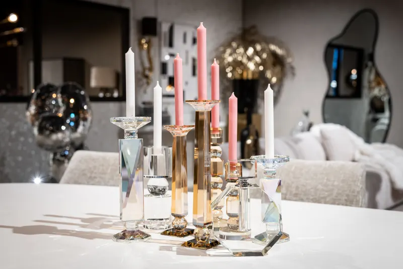 Kerzenständer Milou, Amber, klein von Richmond Interiors, Wohnbeispiel 7, im Wohnraum