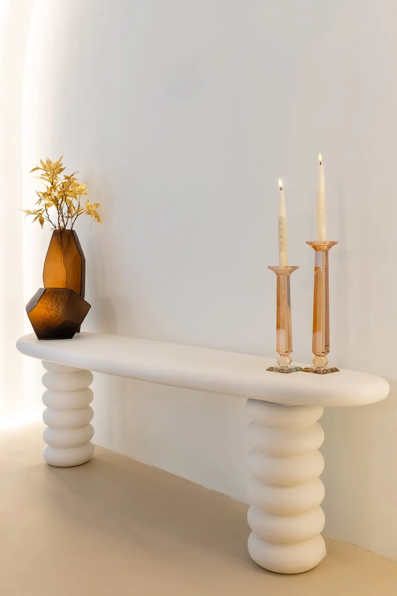 Kerzenständer Milou, Amber, klein von Richmond Interiors, Wohnbeispiel 8, im Wohnraum