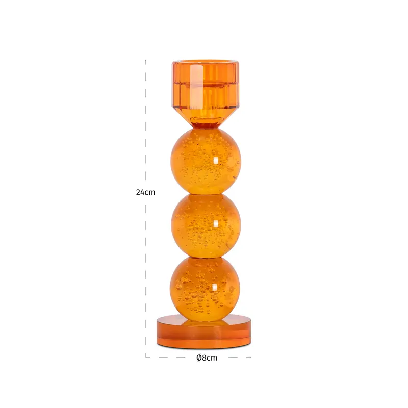 Kerzenständer Raylan klein, Orange von Richmond Interiors, Maßzeichnung 5