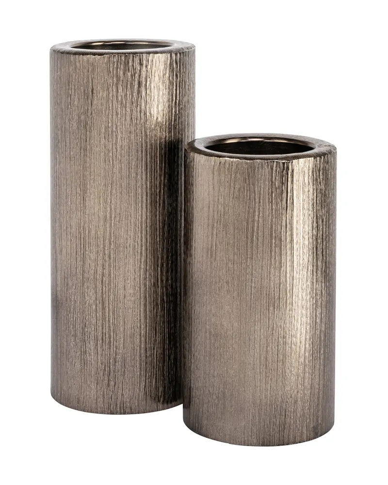 Kerzenständer Rio klein, Aluminium in Messingfarben antik von Richmond Interiors, Produktansicht 3