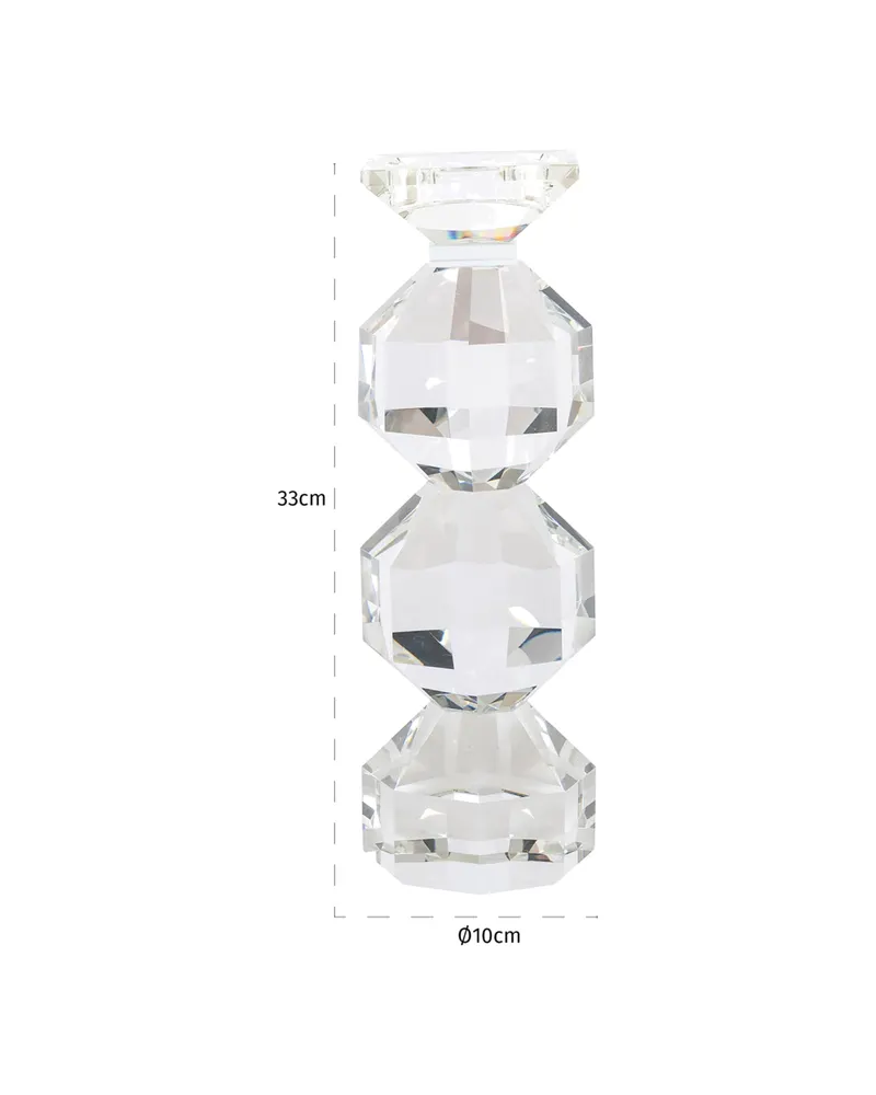 Kerzenständer Safia, Klar transparent, klein von Richmond Interiors, Produktansicht 4