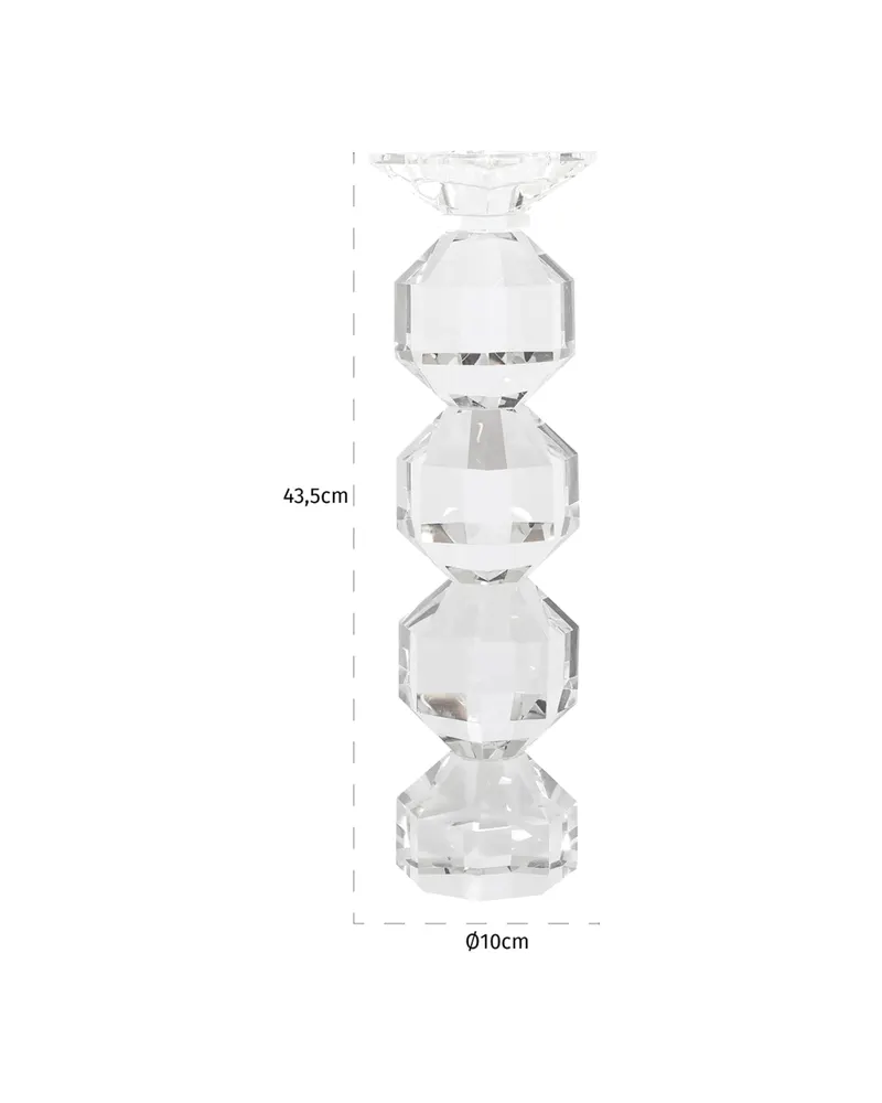 Kerzenständer Safia, Klar transparent, groß von Richmond Interiors, Produktansicht 4
