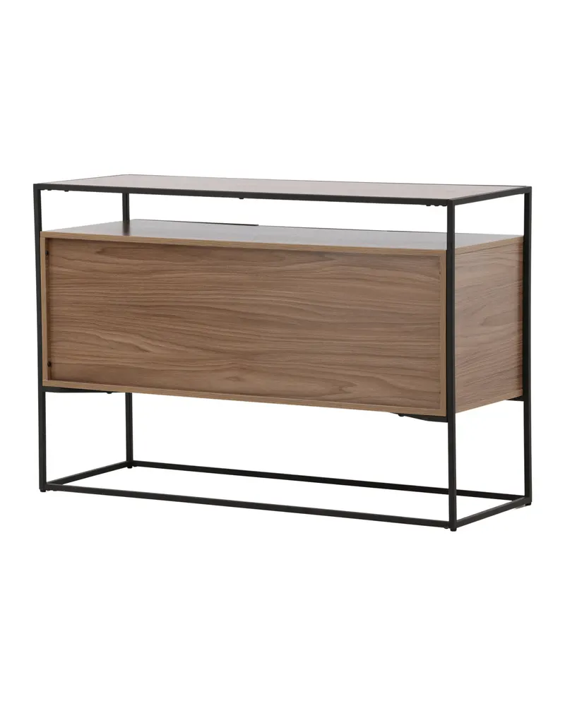 Kingsport Sideboard mit Stahlrahmen in Walnuss, Gestell Schwarz, Ansicht 12
