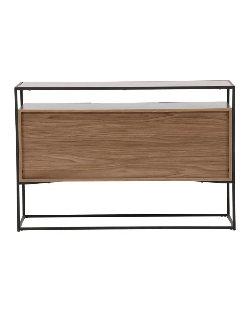 Kingsport Sideboard mit Stahlrahmen in Walnuss, Gestell Schwarz, Ansicht 7