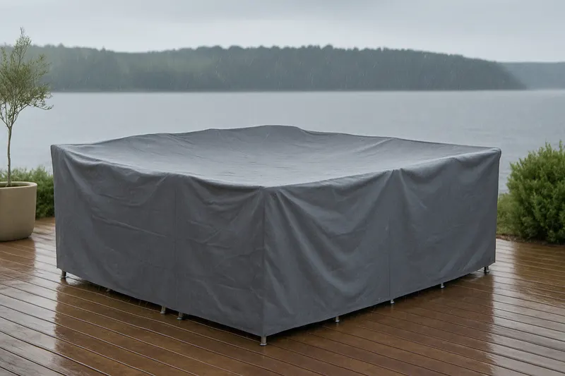 Klas Schutzhülle für Gartenmöbel in 330 × 86 × 200 cm, im Wohnraum, Ansicht 2