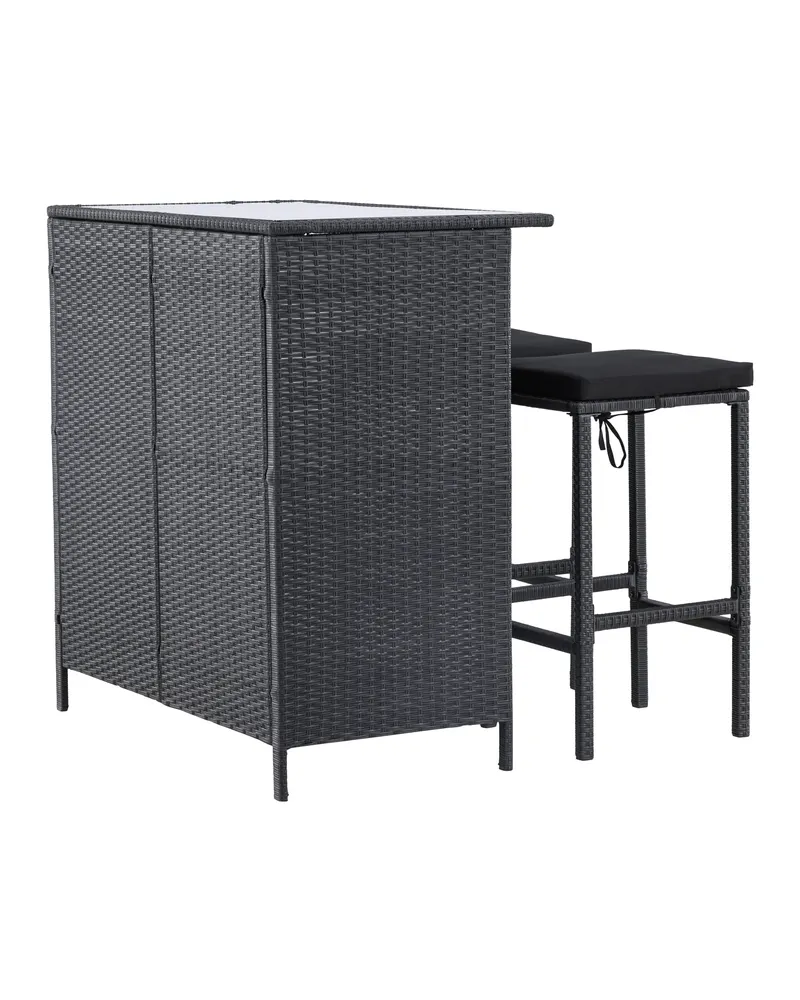 Knock Balkonset mit Bartisch und zwei Barhockern, Ansicht 12