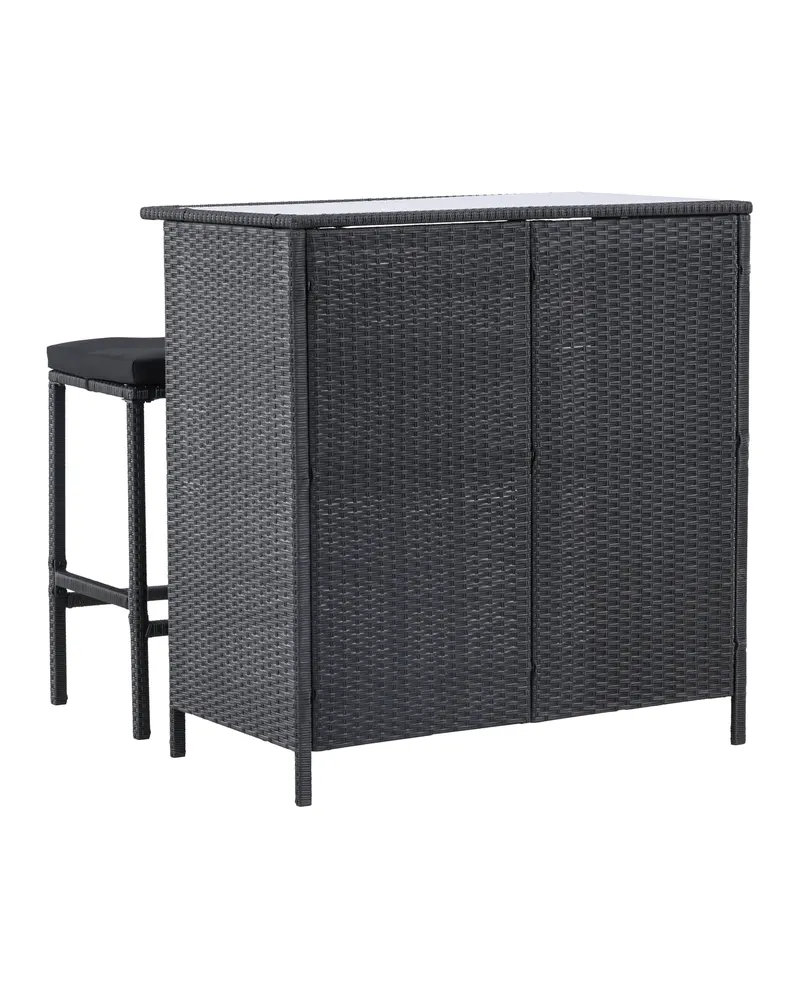 Knock Balkonset mit Bartisch und zwei Barhockern, Ansicht 5