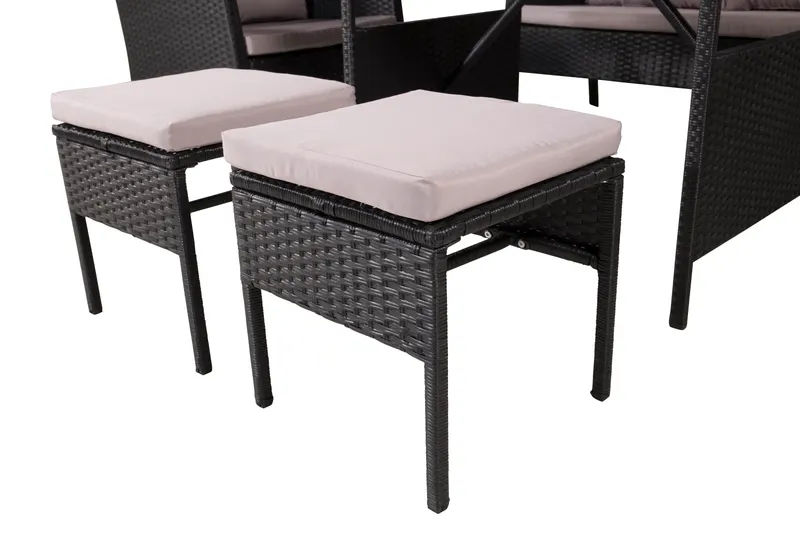 Knock Gartenlounge mit Esstisch und Hockern, Ansicht 5