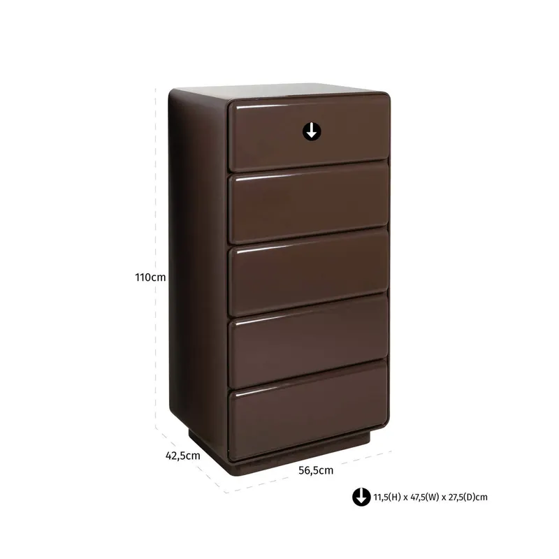 Kommode Lizzie, Chestnut von Richmond Interiors, Maßzeichnung 9