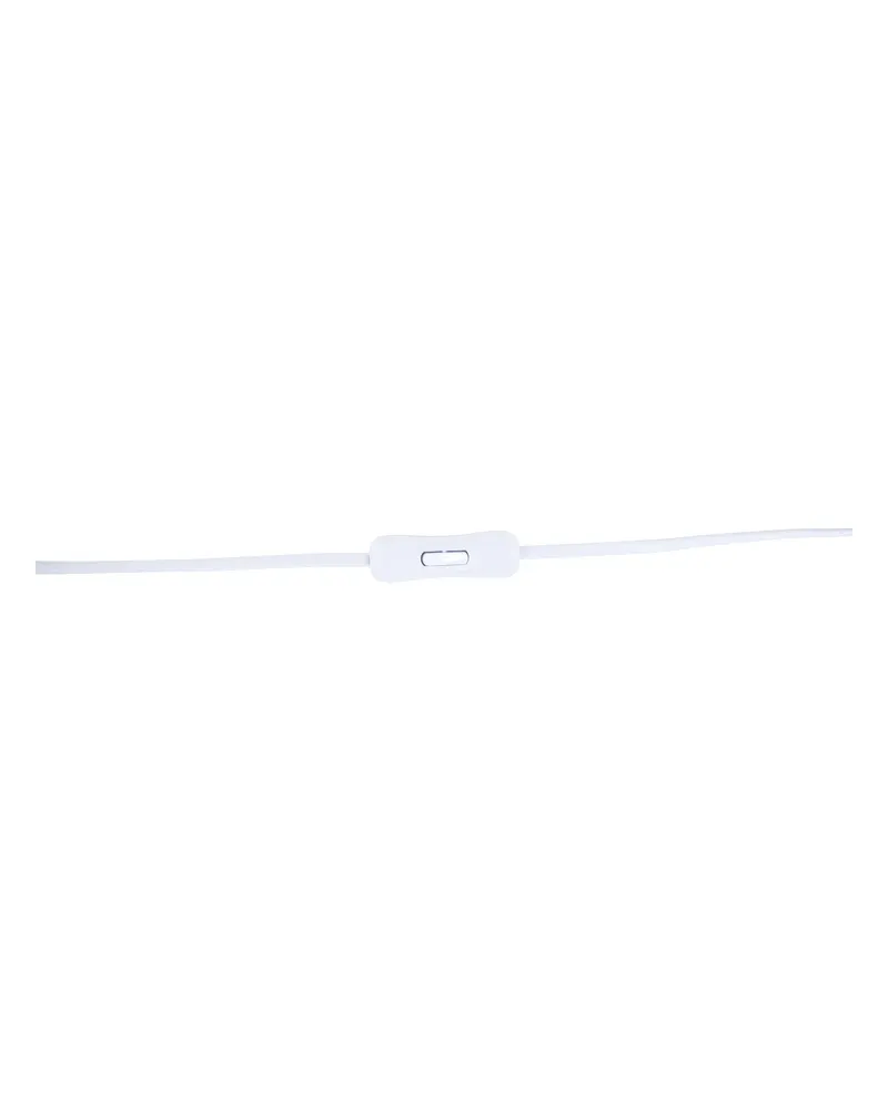 Kona Tischlampe mit Dreibein aus Kautschukholz in 25 × 51 × 18 cm, Weiß, Ansicht 3