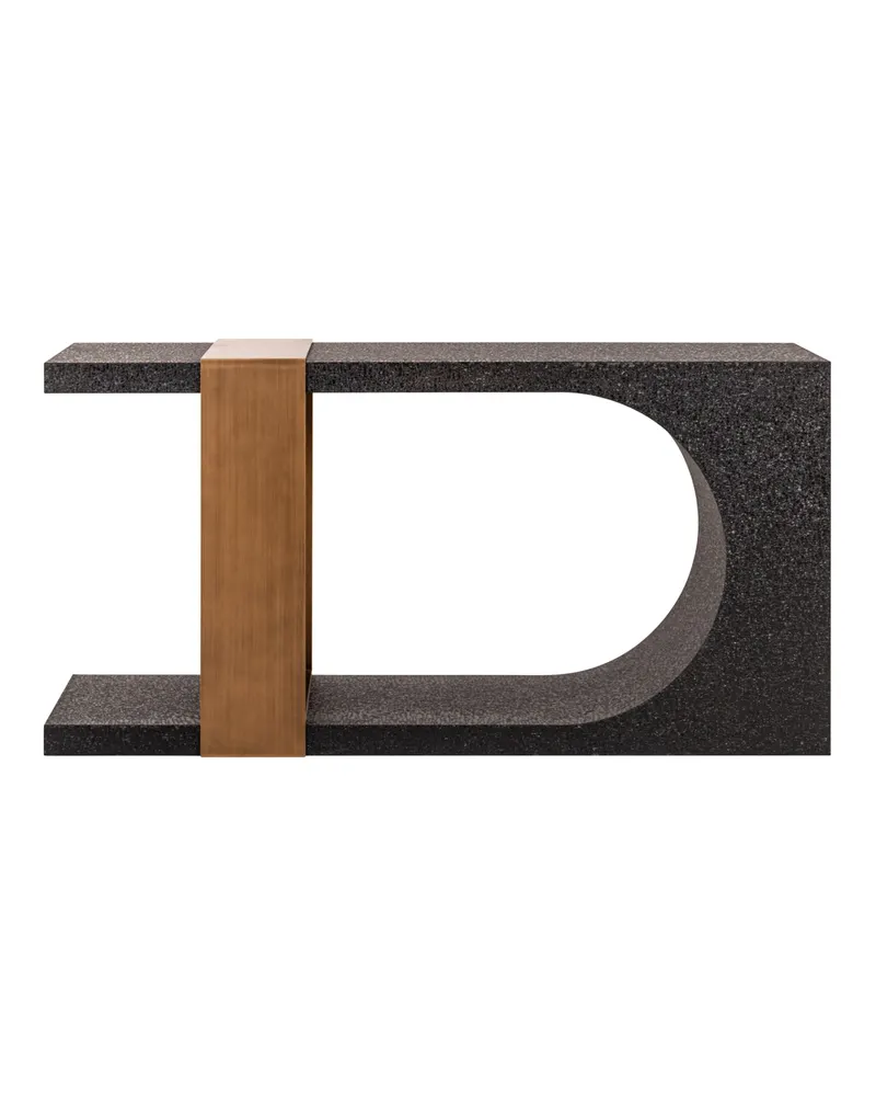 Konsolentisch Alexander Jones, Schwarz/Goldfarben von Richmond Interiors