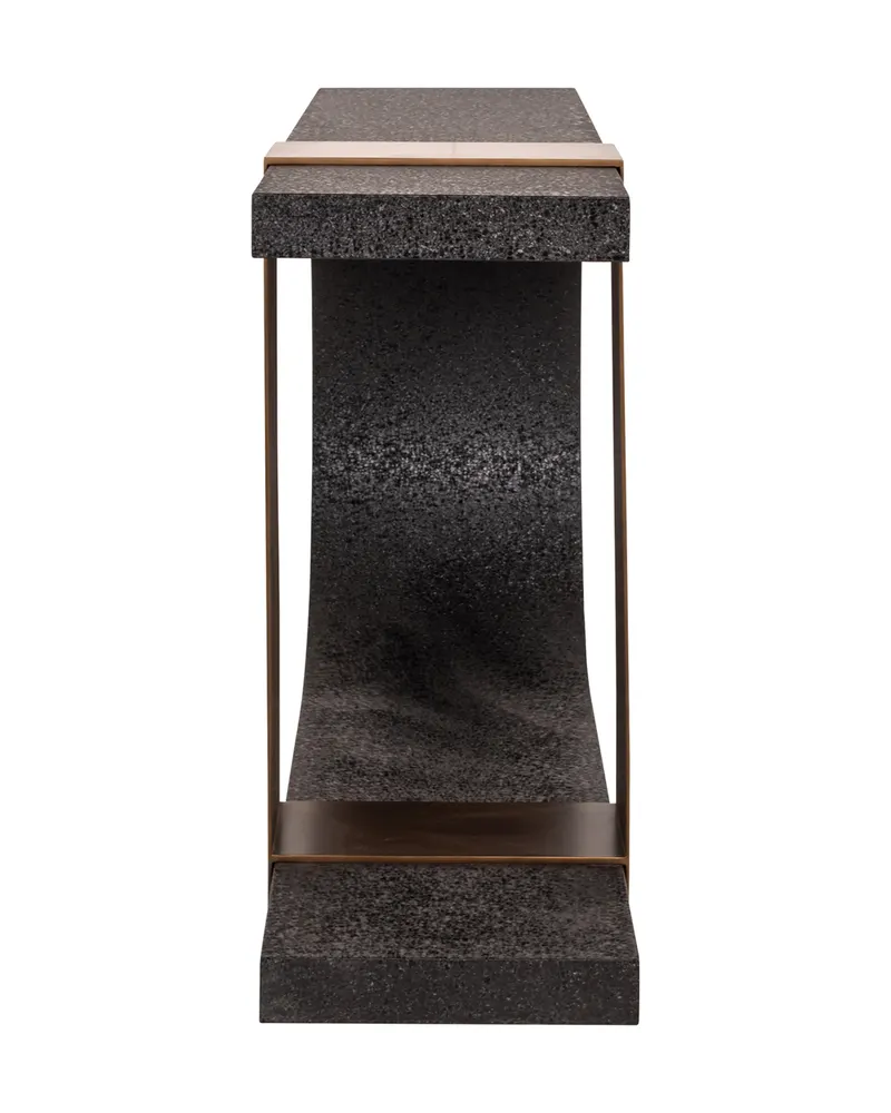 Konsolentisch Alexander Jones, Schwarz/Goldfarben von Richmond Interiors, Produktansicht 3