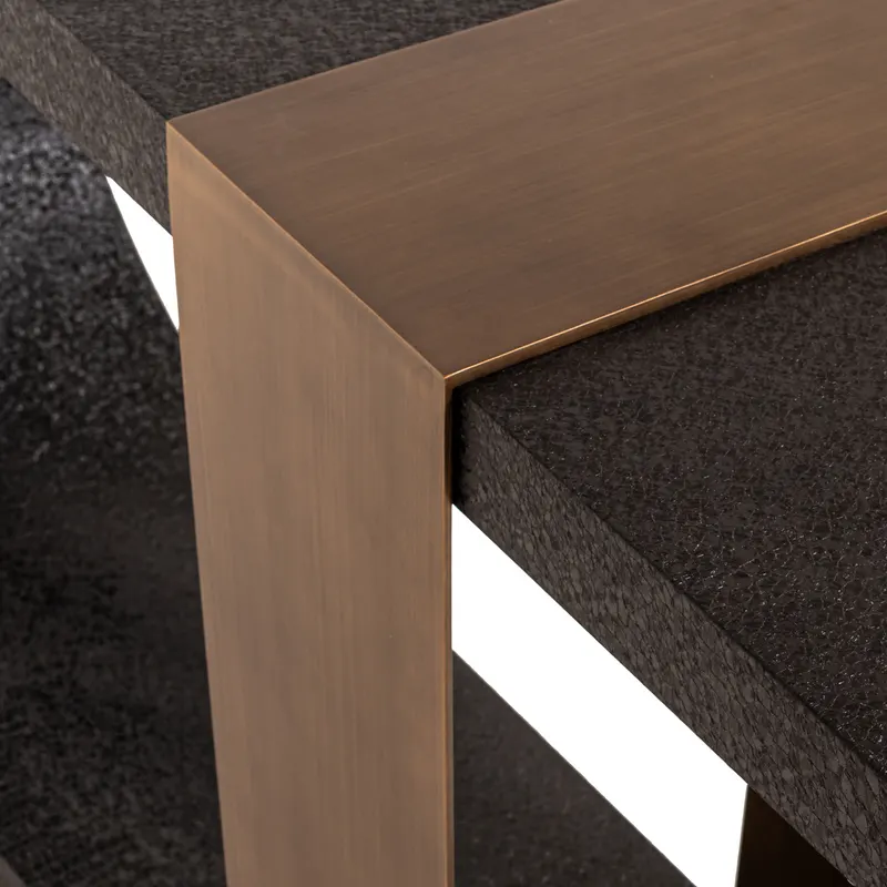 Konsolentisch Alexander Jones, Schwarz/Goldfarben von Richmond Interiors, Produktansicht 4