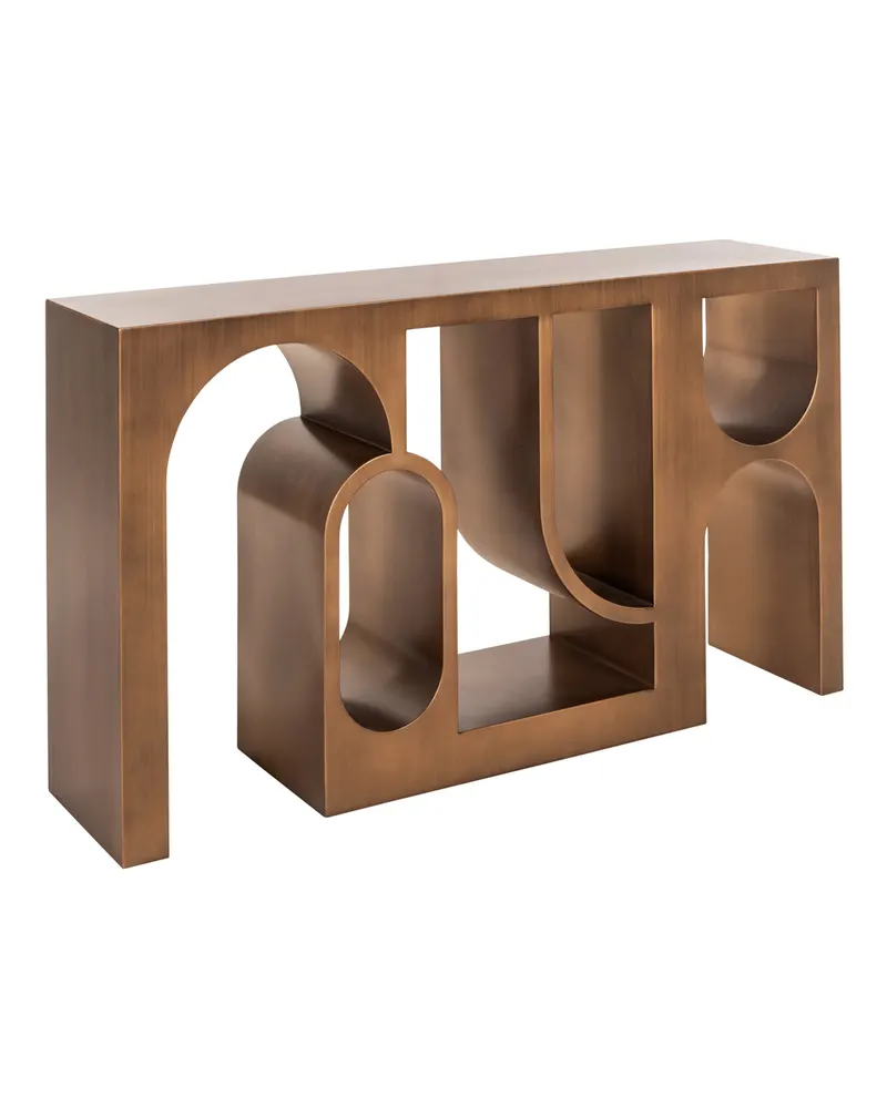 Konsolentisch Alexander Jones, Goldfarben, gebürstet von Richmond Interiors, Produktansicht 2