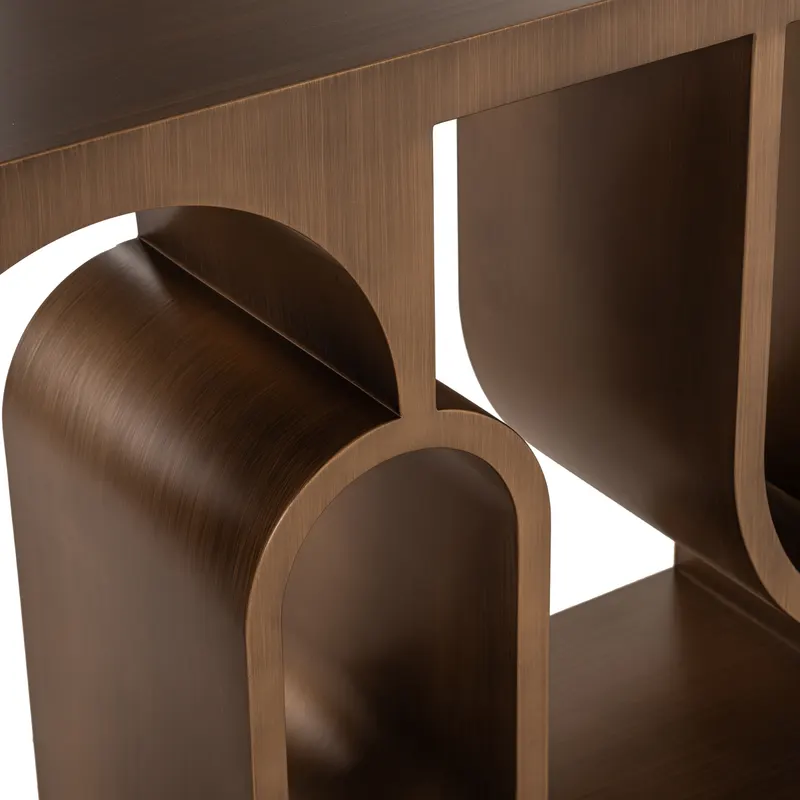 Konsolentisch Alexander Jones, Goldfarben, gebürstet von Richmond Interiors, Produktansicht 5